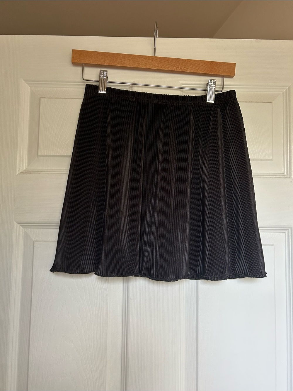 Pleated Mini Skirt - Black